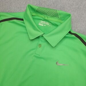 Nike Golf Tour Performance Dri-Fit Polo Shirt Men's Large Green Athletic‎ Shirt